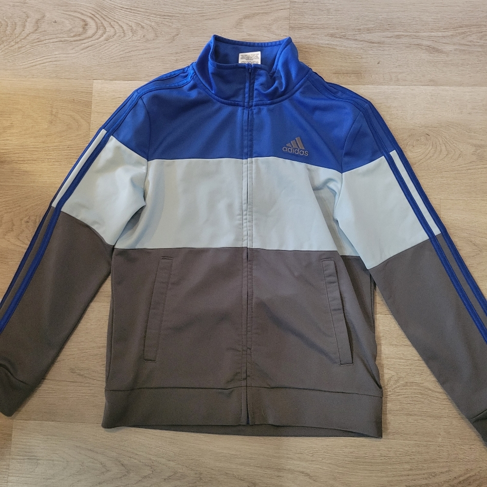 Adidas boys track jacket size medium 10/12